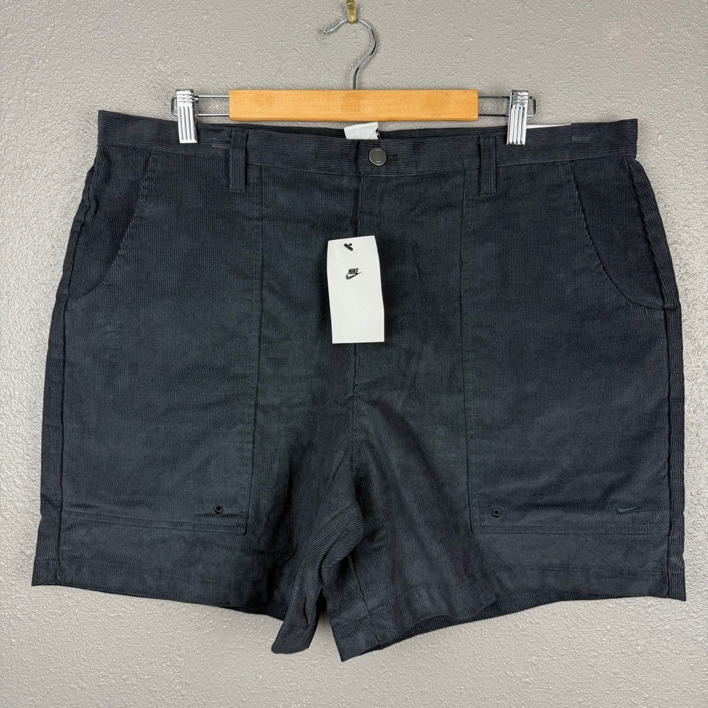 Nike Life Men’s Corduroy Park Shorts Size 38 Charcoal Grey HV0899-010 Hike Camp